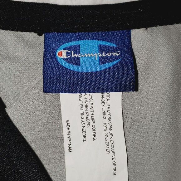 Champion Womens Swimsuit Black S Signature Color Block One Piece -Never Used - Picture 2 of 7